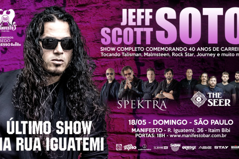 Jeff Scott Soto celebra 40 anos de carreira no Manifesto Bar