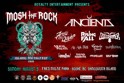 MOSH THE ROCK ISLAND METALFEST (Sooke, BC) anuncia a programação de 2026