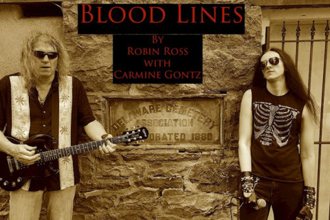 Os roqueiros da Pensilvânia, Robin Ross e Carmine Gontz, unem forças no assombroso single "Blood Lines".