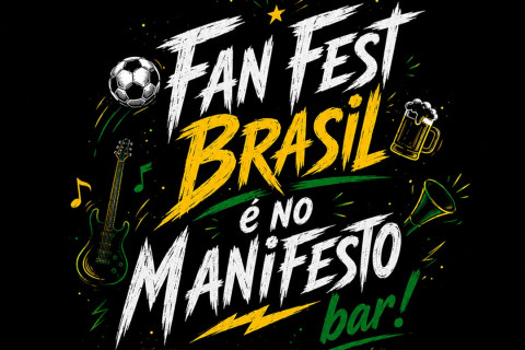 Manifesto Rock Bar transmite jogos da Seleção Brasileira em telão gigante com entrada gratuita
