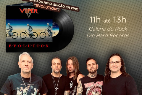 VIPER lança vinil de "Evolution" em evento especial na Galeria Do Rock, em São Paulo